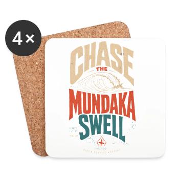 Mundaka Surfing - Coasters (set of 4) - white - Front
