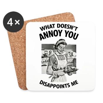 What doesn't annoy you.... - Coasters (set of 4) - white - Front