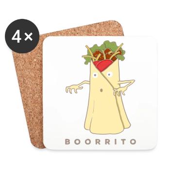 Boorrito - Dessous de verre (lot de 4) - blanc - Devant
