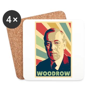 Woodrow Wilson Vintage Colores - Dessous de verre (lot de 4) - blanc - Devant