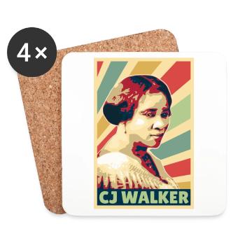Señora CJ Walker Colores vintage - Dessous de verre (lot de 4) - blanc - Devant