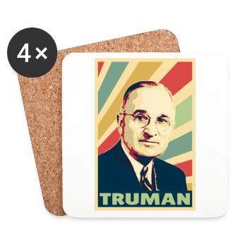 Harrys Truman Vintage Farben - Untersetzer (4er-Set) - Weiß - Vorne