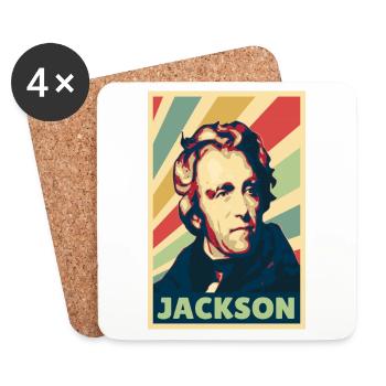 Andrew Jackson Vintage Farben - Untersetzer (4er-Set) - Weiß - Vorne