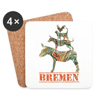 bremen e 200 - Untersetzer (4er-Set) - Weiß - Vorne