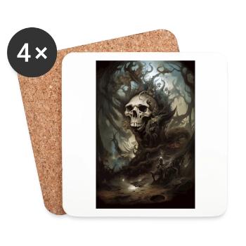 Under the Earth 3 - Coasters (set of 4) - white - Front