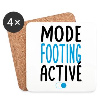 Mode Footing activé - Idée cadeau - Dessous de verre (lot de 4) - blanc - Devant