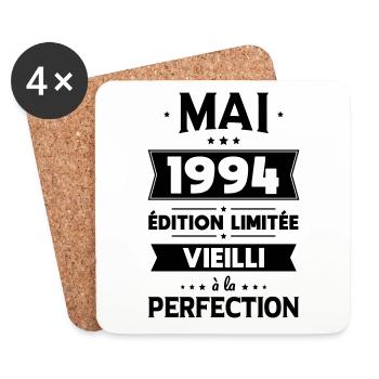 30th Anniversary - May 1994 Perfection - Coasters (set of 4) - white - Front