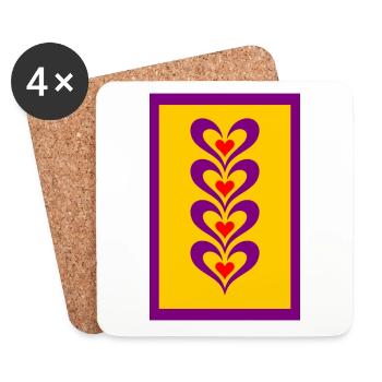 Need More Love - Coasters (set of 4) - white - Front