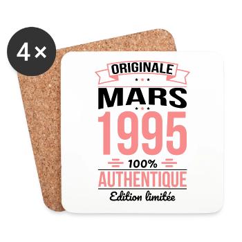 30th Anniversary - Original - März 1995 - Untersetzer (4er-Set) - Weiß - Vorne