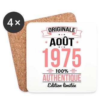 50th Anniversary - Original - August 1975 - Coasters (set of 4) - white - Front
