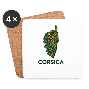Corsica Immortelle - Untersetzer (4er-Set) - Weiß - Vorne