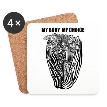 My body Accessoires - Untersetzer (4er-Set) - Weiß - Vorne