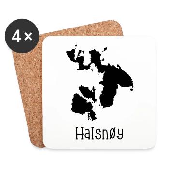 Halsnoy - Untersetzer (4er-Set) - Weiß - Vorne