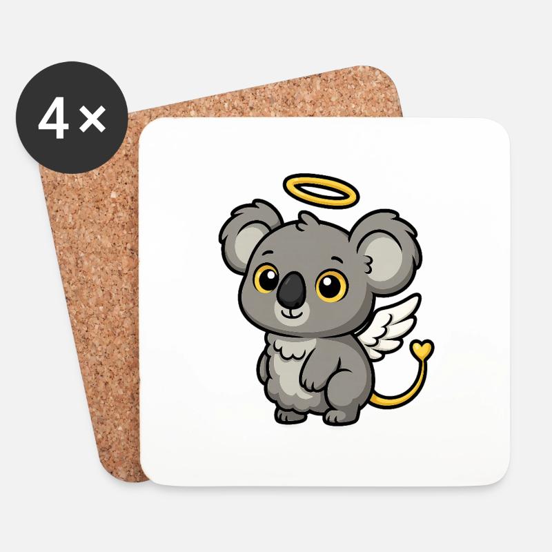 Mama der Koala - Untersetzer (4er-Set) - Weiß