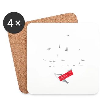 MUSCLEMAGGLE png - Dessous de verre (lot de 4) - blanc - Devant