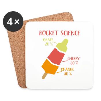 rocket science - Dessous de verre (lot de 4) - blanc - Devant