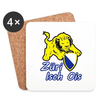 Züri isch ois - Untersetzer (4er-Set) - Weiß - Vorne