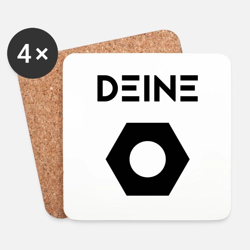 Deine ... - Untersetzer (4er-Set) - Weiß