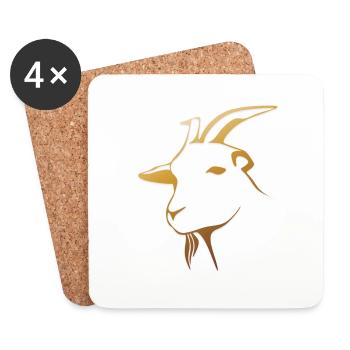 goat28 - Untersetzer (4er-Set) - Weiß - Vorne