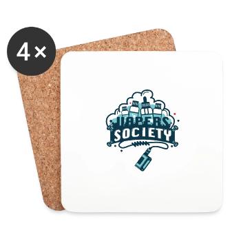 Vaper Gemeinschaft Geschenk Shisha Vape Ganja - Untersetzer (4er-Set) - Weiß - Vorne