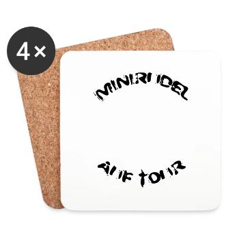minirudel_auf_tour - Coasters (set of 4) - white - Front