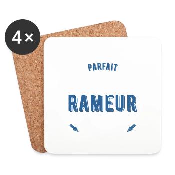 Rameur parfait cadeau - Dessous de verre (lot de 4) - blanc - Devant