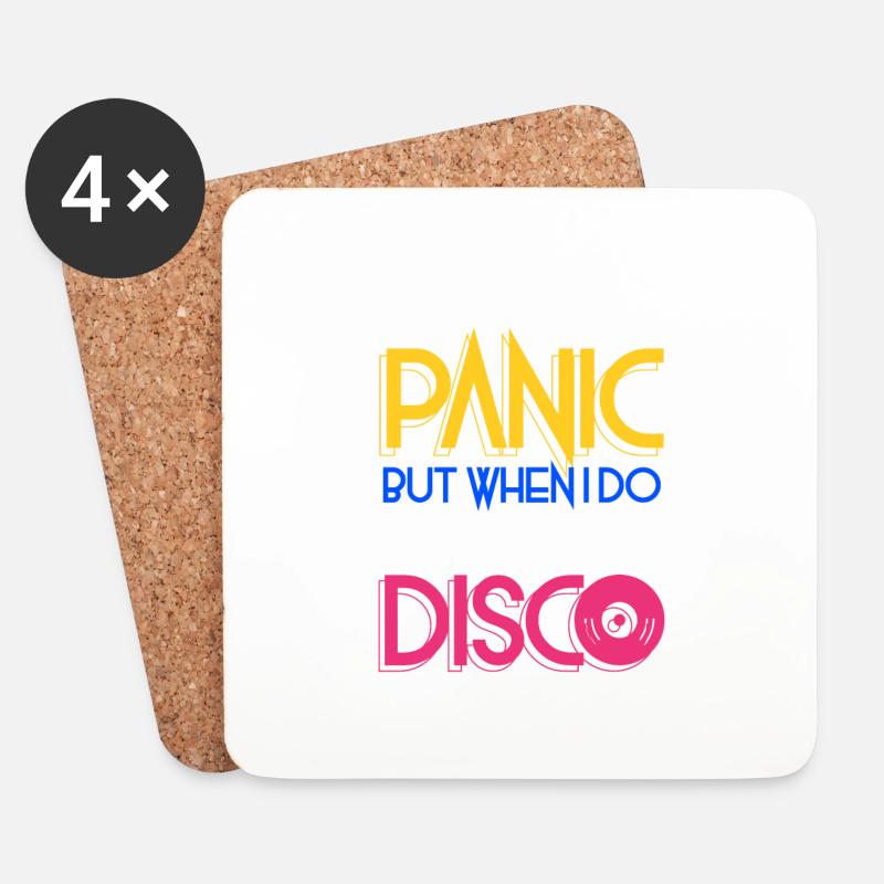 I don't always panic but when i do is at the Disco - Untersetzer (4er-Set) - Weiß