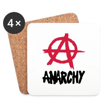 Anarchy__V002 - Coasters (set of 4) - white - Front
