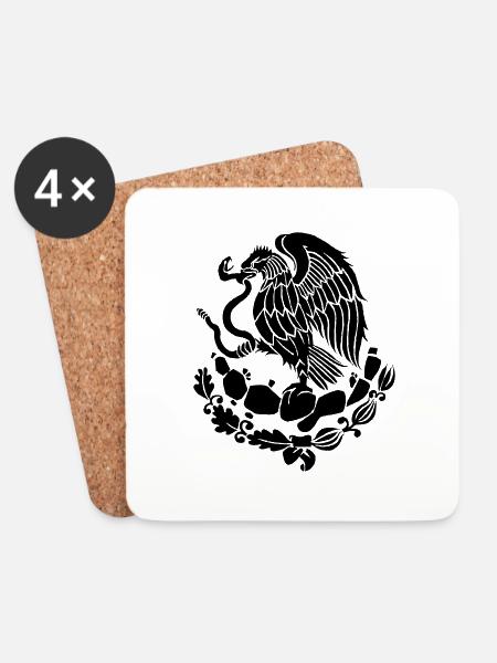 mexico - Untersetzer (4er-Set) - Weiß