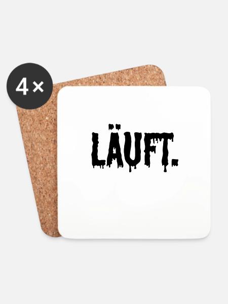 Running - Coasters (set of 4) - white