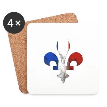 lysdirt - Dessous de verre (lot de 4) - blanc - Devant
