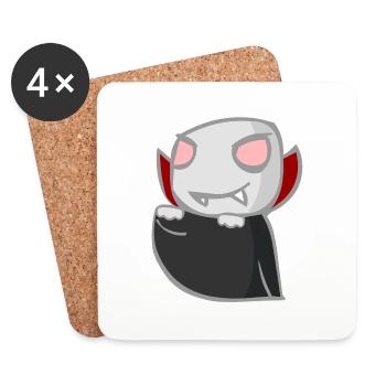 vampire - Coasters (set of 4) - white - Front