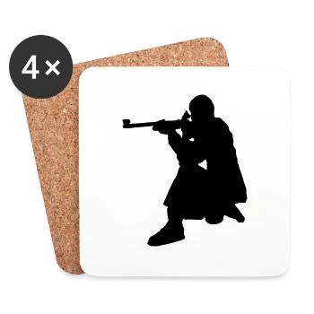 sniper - Coasters (set of 4) - white - Front