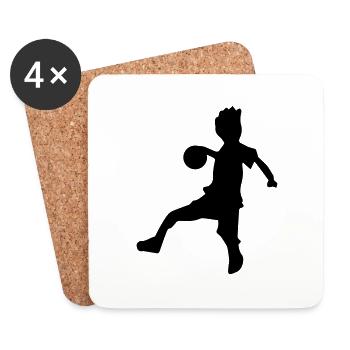 dodgeball - Coasters (set of 4) - white - Front