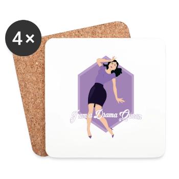 Drama Queen - Coasters (set of 4) - white - Front