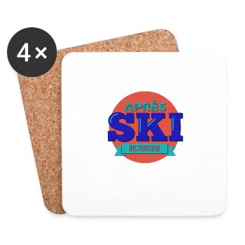 Apres ski - Coasters (set of 4) - white - Front