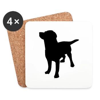 pet dog - Coasters (set of 4) - white - Front