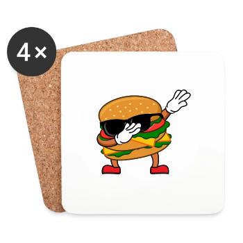 Dub burger - Dessous de verre (lot de 4) - blanc - Devant