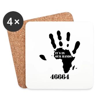 46664__its_in_our_hands - Untersetzer (4er-Set) - Weiß - Vorne