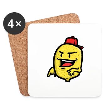 DJ Lemon, DJ Lemon - Dessous de verre (lot de 4) - blanc - Devant