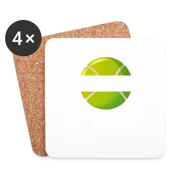 Tennis ball - Coasters (set of 4) - white - Front
