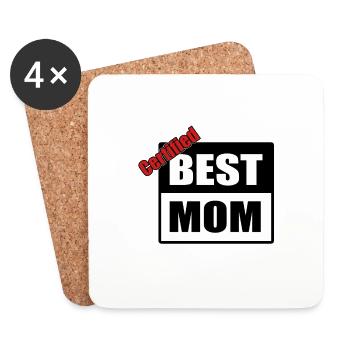 Best mom - Coasters (set of 4) - white - Front