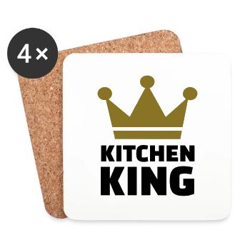 Kitchen King - Coasters (set of 4) - white - Front