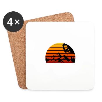 Rock Climbing Climbing Rock Mountaineering Gift - Coasters (set of 4) - white - Front