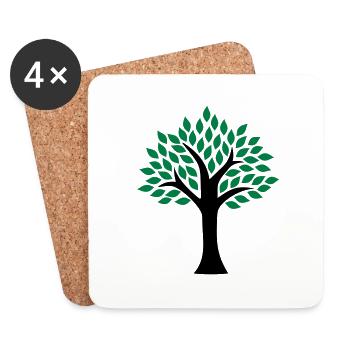Tree - Coasters (set of 4) - white - Front