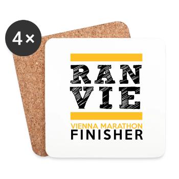 Wien Marathon Finisher - Untersetzer (4er-Set) - Weiß - Vorne