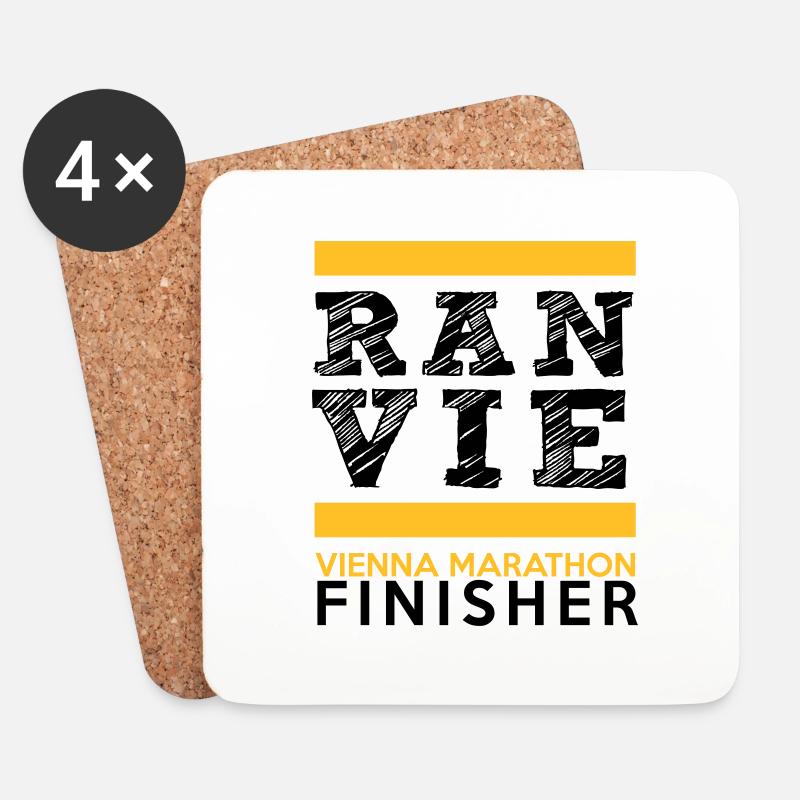 Wien Marathon Finisher - Untersetzer (4er-Set) - Weiß