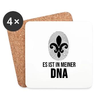 Cadeau ADN de tentes de camping Boy Scout - Dessous de verre (lot de 4) - blanc - Devant