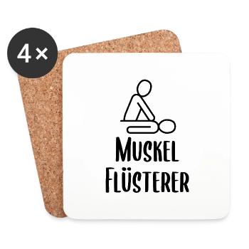 Physiotherapie Physiotherapeut Lustiges Geschenk - Untersetzer (4er-Set) - Weiß - Vorne