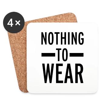 Nothing To Wear - Untersetzer (4er-Set) - Weiß - Vorne